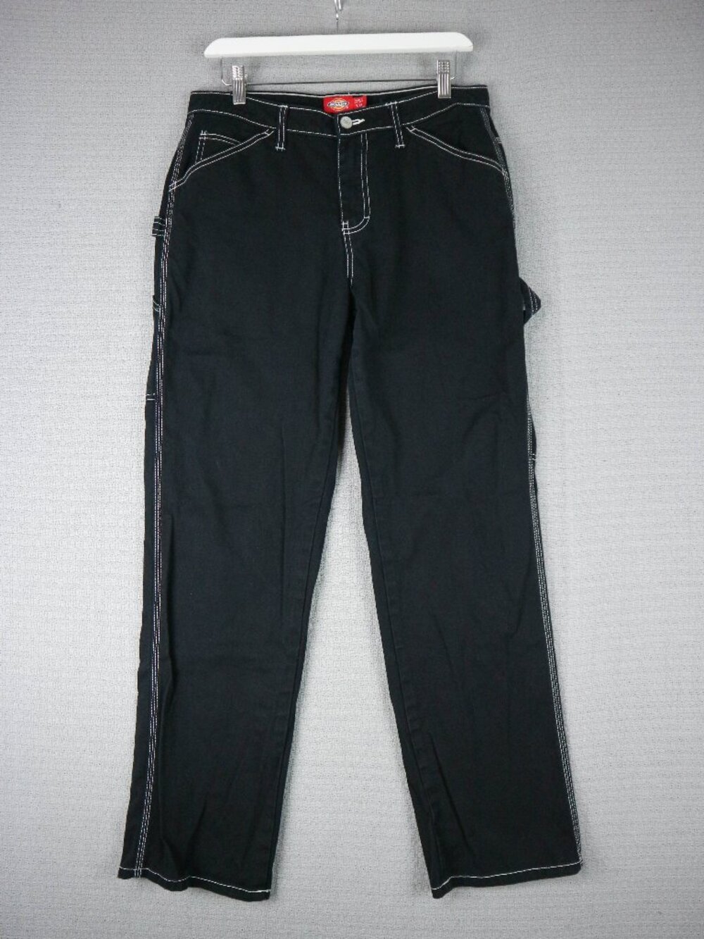 Dickies Straight Cut Contrast Stitch Womens 28W Cotton Pants